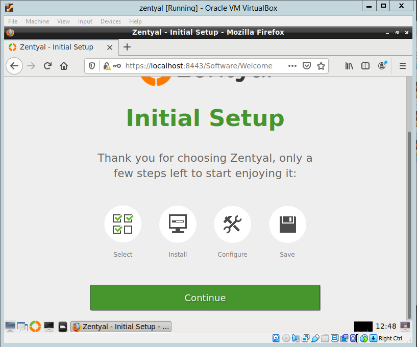 Zentyal 6.2: Configuring newly installed Zentyal 6.2 Server.
