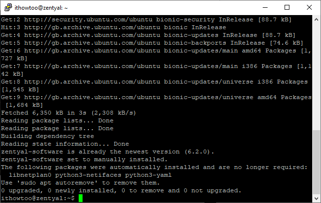image 50 Zentyal 6.2: Updating Zentyal 6.2 Core components.
