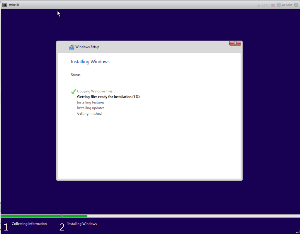 image 186 Installing Windows 10 Pro - Installing.