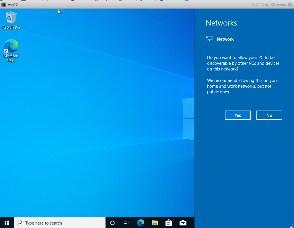 Installing Windows 10 Pro - logs in finally