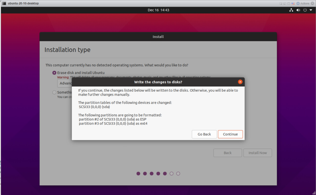 Ubuntu 20.10 - Continue