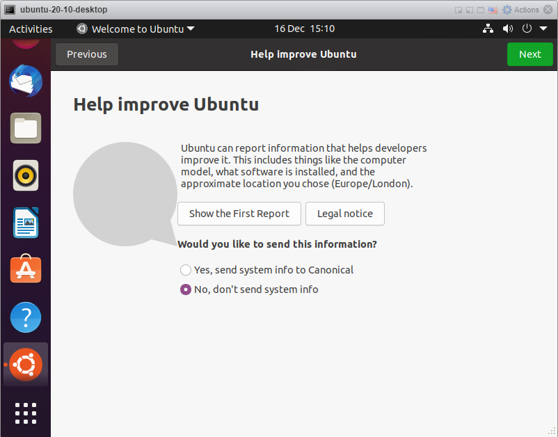 Ubuntu 20.10 - Next