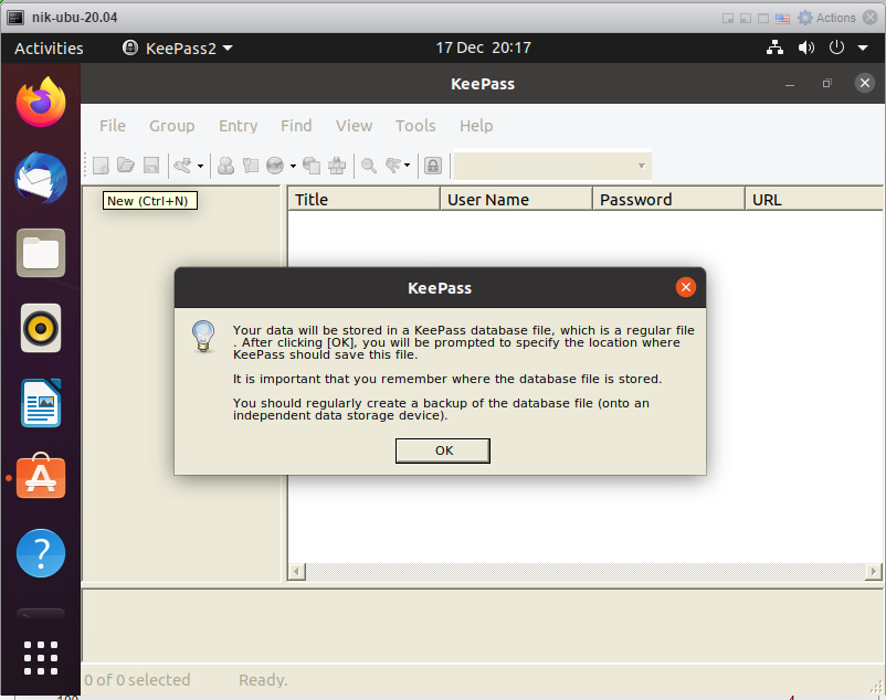 How to install Keepass on Ubuntu 20.04: