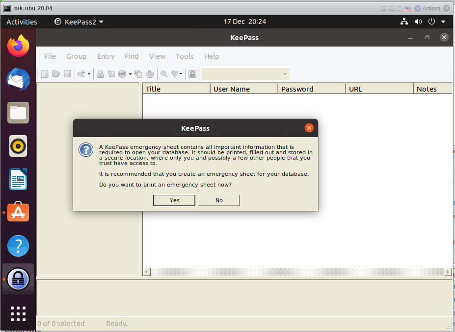 How to install Keepass on Ubuntu 20.04: