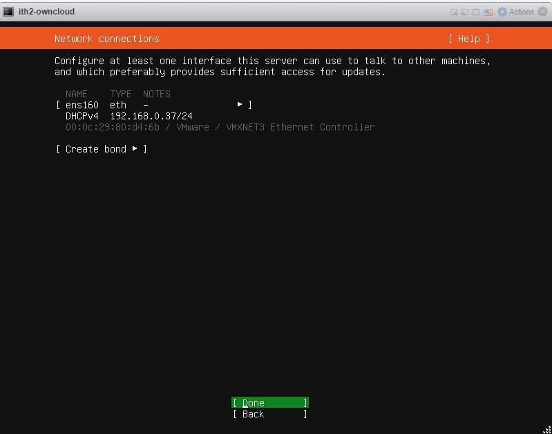 Installing Ubuntu 20.04.1 Server - LAN config