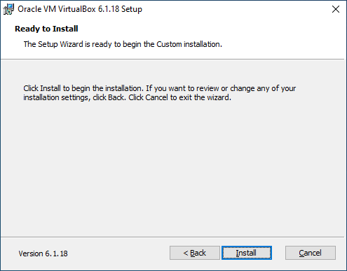 Windows 10: Download and Install VirtualBox.