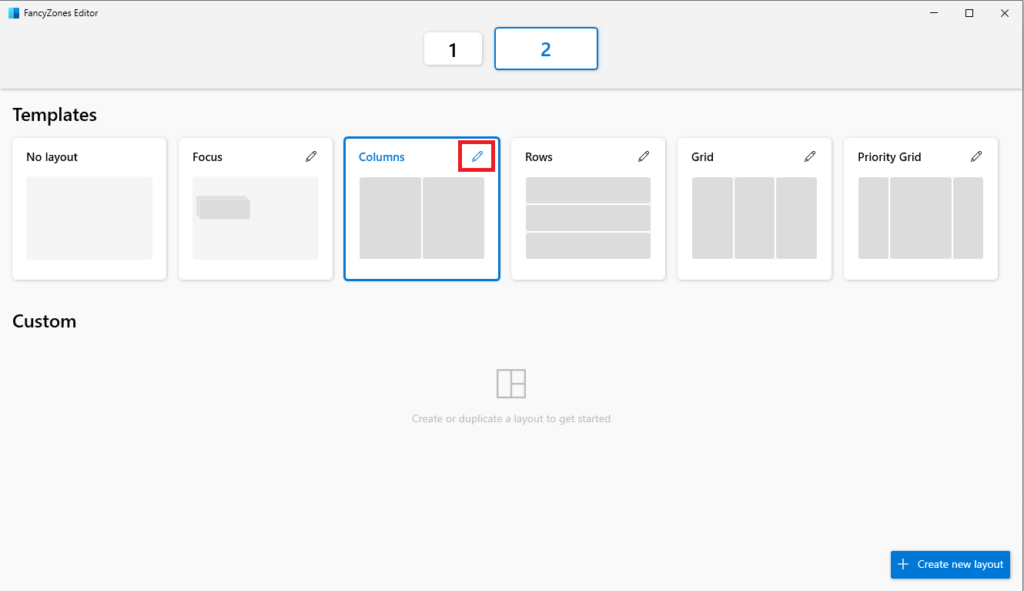 Windows 10 PowerToys, Installing and configuring FancyZones to make a 34" Ultrawide Monitor act like 2 screens.