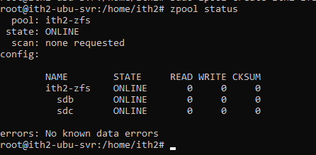 Install ZFS and create a ZFS pool on Ubuntu 20.04