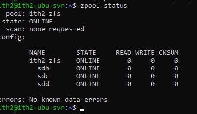 Install ZFS and create a ZFS pool on Ubuntu 20.04