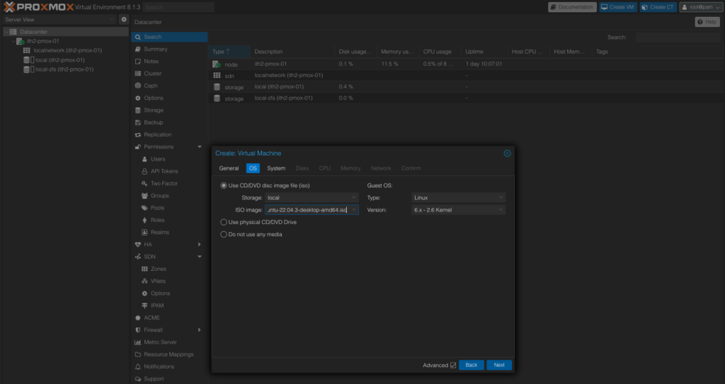 Creating an Ubuntu 22.04 Desktop Proxmox VM