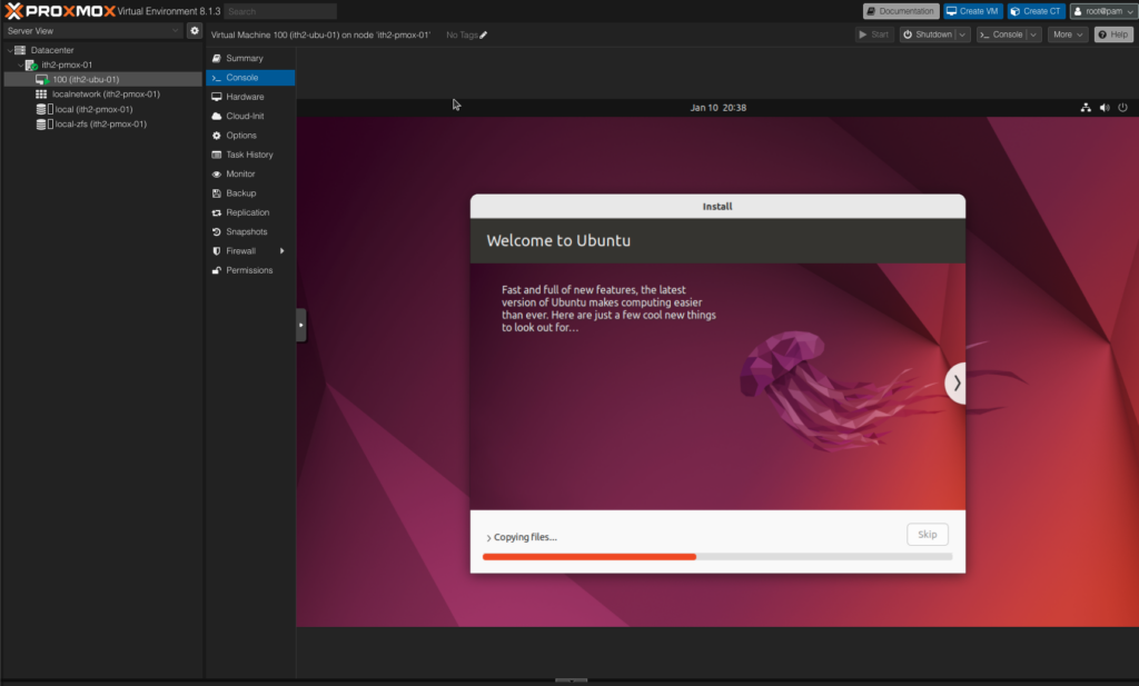 Creating an Ubuntu 22.04 Desktop Proxmox VM